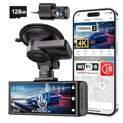 4K STARVIS 2 Dashcam Front Rear