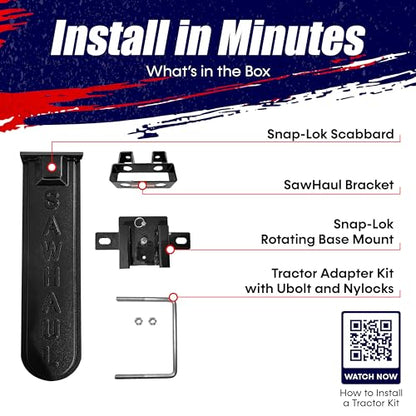 GearHaul SawHaul SnapLok Rotating Tractor Chainsaw Carrier