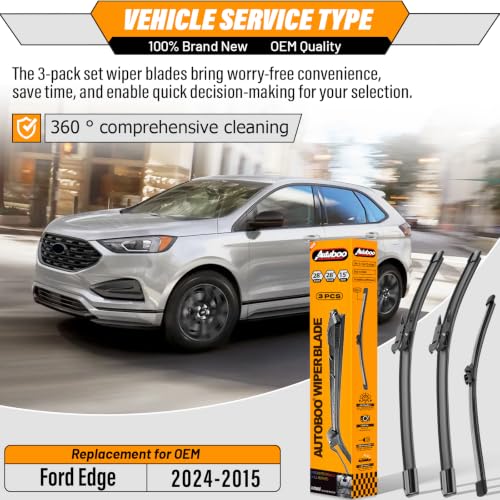 Windshield Wiper Blade Replacement for Ford Edge 2015