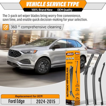 Windshield Wiper Blade Replacement for Ford Edge 2015