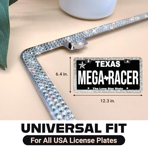 Sparkly Bling License Plate Frame for Women
