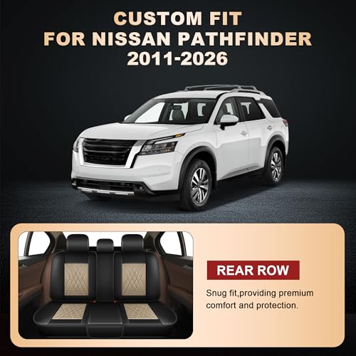 2 Front Car Seat Covers for Nissan Pathfinder 2011 (2 Count)