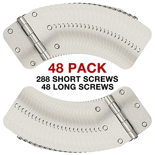 Rounded Door Hinges Brushed Nickel 3.5 Inch 5