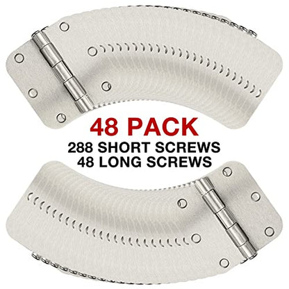 Rounded Door Hinges Brushed Nickel 3.5 Inch 5