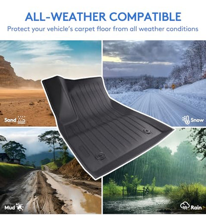 2025 New Version Floor Mats for Tesla Model 3 Highland (3 Count)