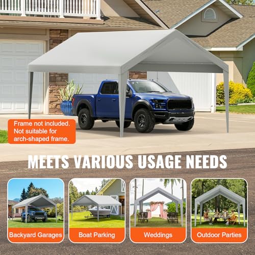 Carport Replacement Canopy Cover 12 x 20 ft