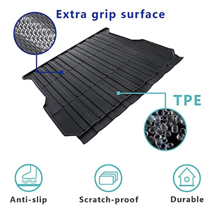 for Rivian R1T Truck Bed Mat Liner Foldable Accessories Pickup Heavyweight Bed Mat All