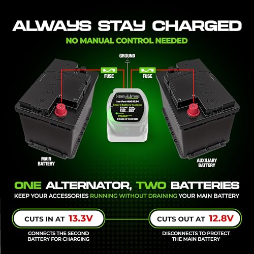 Dual Battery Isolator Kit 12V