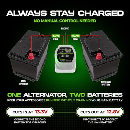 Dual Battery Isolator Kit 12V
