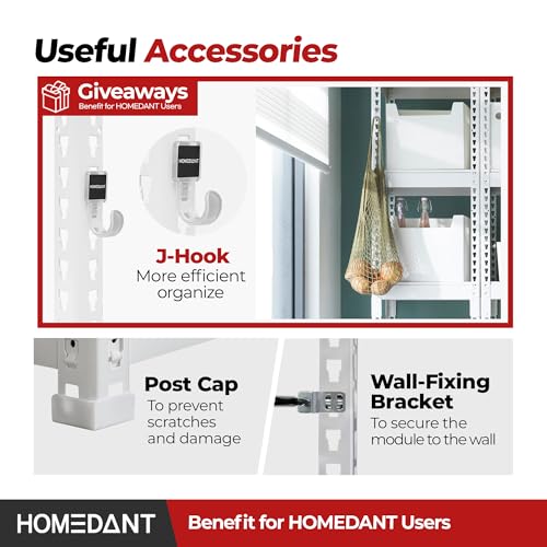 47.7" W 5 Tier Heavy Duty Garage Shelving Adjustable Metal Rack Storage Shelves Standing Shelf Unit Organizers Industrial Warehouse Basement White 2Pack