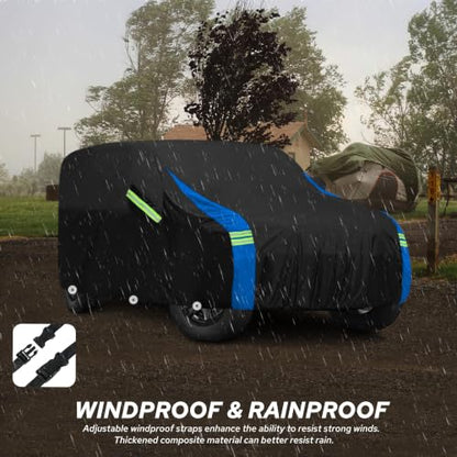 Car Cover Waterproof Compatible with Jeep Wrangler 2 Door
