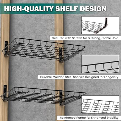 Garage Wall Shelves 12x18 Inch (2 Count)