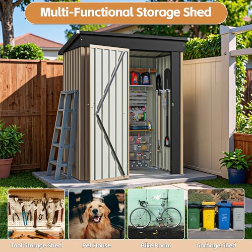 5×3FT Outdoor Storage Shed