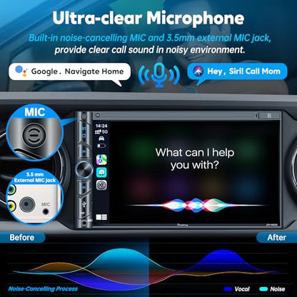 Upgrade Wireless Double Din Car Stereo with Carplay