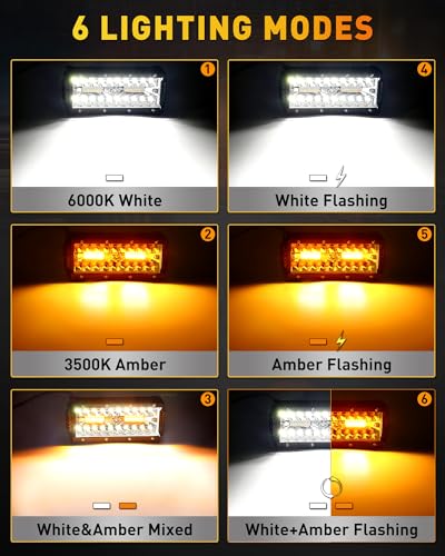 7 Inch LED Light Bar (2 Count)