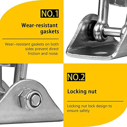 Heavy Duty Swing Hangers for Wooden Sets 2000 LB Capacity Hammock Hanger 360 Swivel Stainless Steel Swing Hardware Accessories 1 Packs for Porch Playground Yoga Heavy Bag