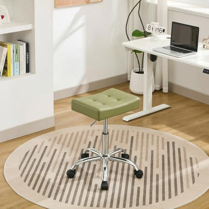 Adjustable Work Stool with Wheels