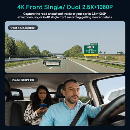 D30S 4K Dash Cam with GPS Wi