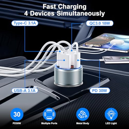 Car Phone Charger for iPhone 17 16 15
