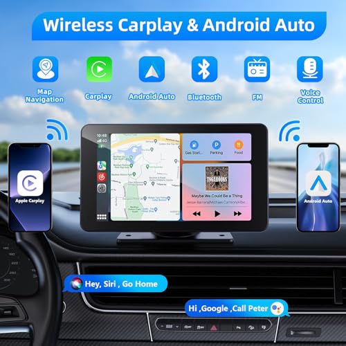 Wireless Carplay and Android Auto Screen for Car