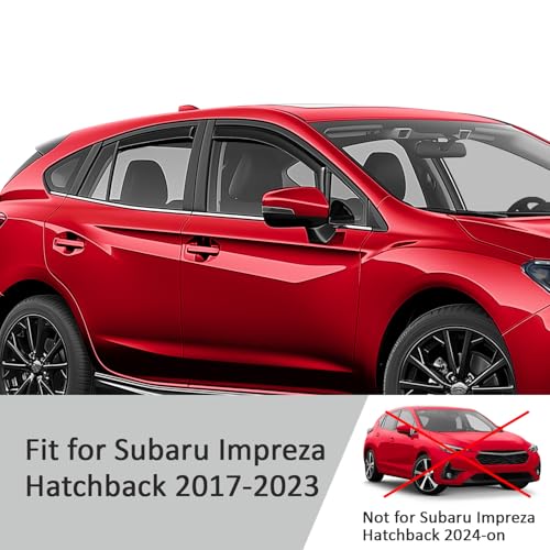 in Channel Extra Durable Rain Guards for Subaru Impreza 2017 (4 Count)