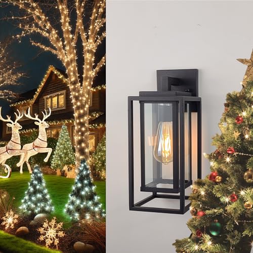 14" Outdoor Wall Light Fixtures Waterproofed Exterior Lantern W (2 Count)