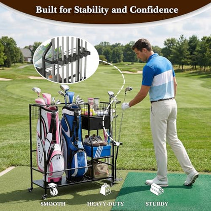 Golf Bag Organizer for Garage
