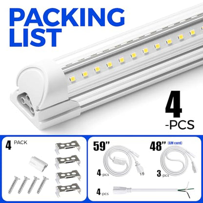 T8 LED Shop Lights 8FT (4 Count)