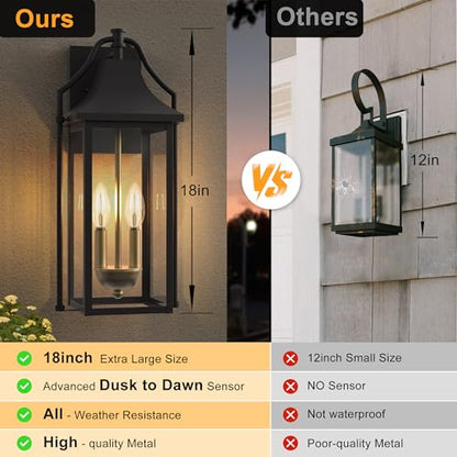 18IN Dusk to Dawn Outdoor Light Fixture