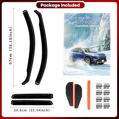 4pcs in Channel Window Rain Guards for Mazda CX (4 Count)