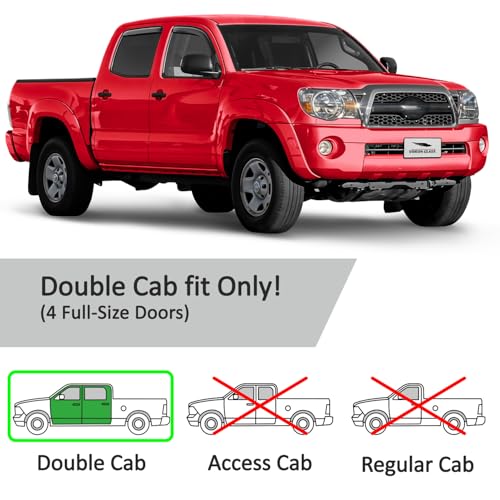 in Channel Extra Durable Rain Guards for Trucks Toyota Tacoma 2005 (4 Count)