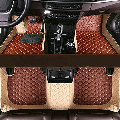Custom All Weather Protection Luxury Leather Floor Mats for Cars SUVs Trucks According Anti
