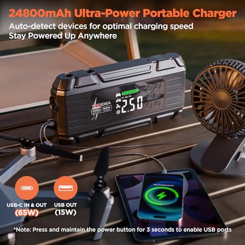 Jump Starter with Air Compressor