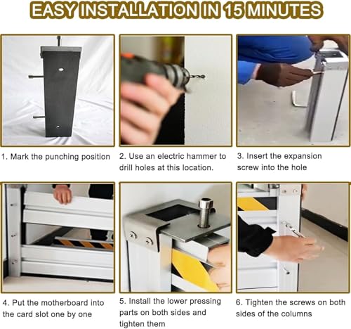 Reusable Heavy Duty Aluminum Flood Barriers for Home Exterior