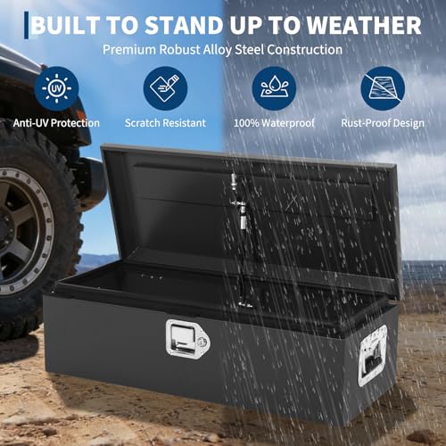 Heavy Duty Steel Metal Tool Box 20" for Truck Bed
