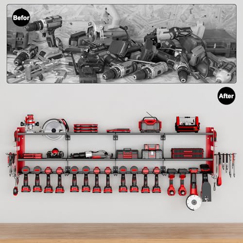 64" Garage Power Tool Wall Organizer
