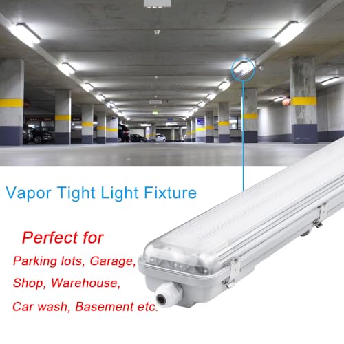 4FT Vapor Tight LED Light Fixture 4200LM 48W (8 Count)