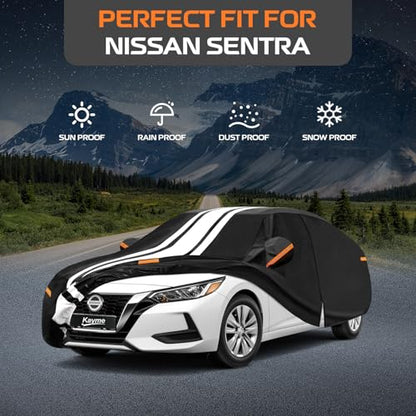 Nissan Sentra Car Cover Waterproof All Weather for Automobiles