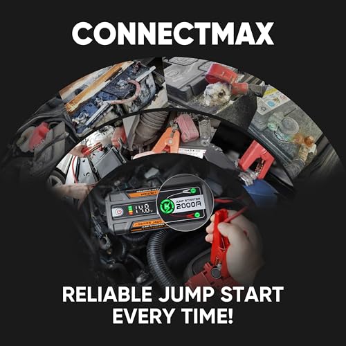 J400 Portable Jump Starter for Upto 8.0L Gas & 6.0L Diesel Engines