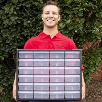 24 Drawer Plastic Storage Cabinet