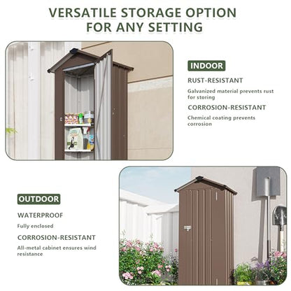 2.5x1.4 FT Outdoor Storage Shed