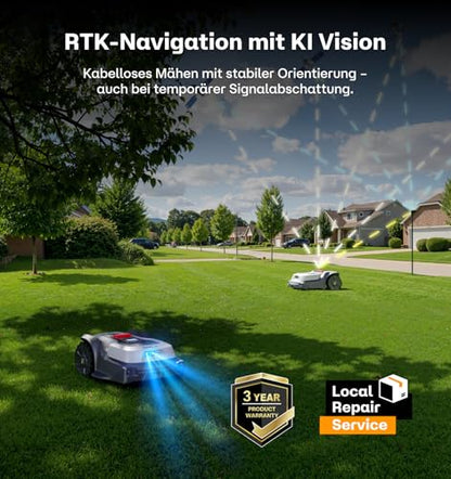 T1200Pro Robot Lawn Mower Wire Free for 0.37 Acre with RTK+Vision