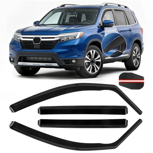 in Channel Rain Guards Fit for Honda Pilot 2016 (4 Count)