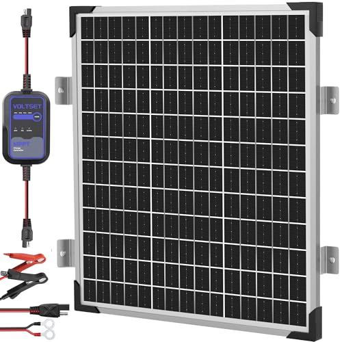 50W 12V Solar Panel Battery Charger Trickle Maintainer Kit