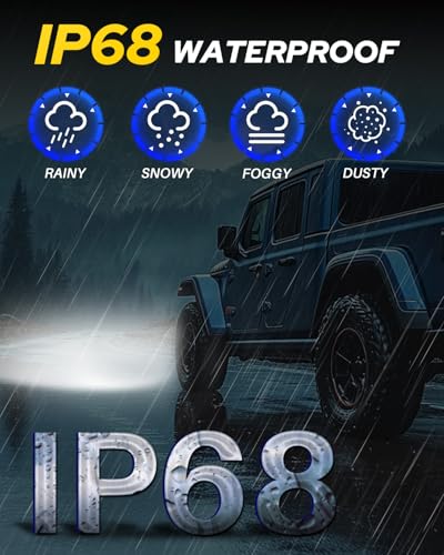 H11/9005/H9/HB3 Bulbs Combo, 120,000LM Super Bright (4 Count)