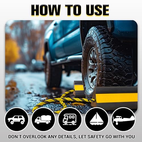 Heavy Duty Wheel Chocks with Extra