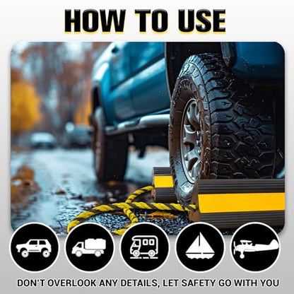 Heavy Duty Wheel Chocks with Extra