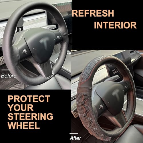 Great Grip Steering Wheel Cover for Tesla Model Y