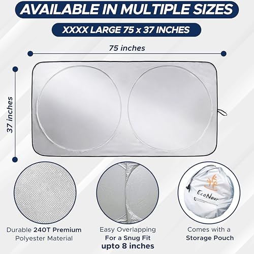 Foldable Van Windshield Sun Shade