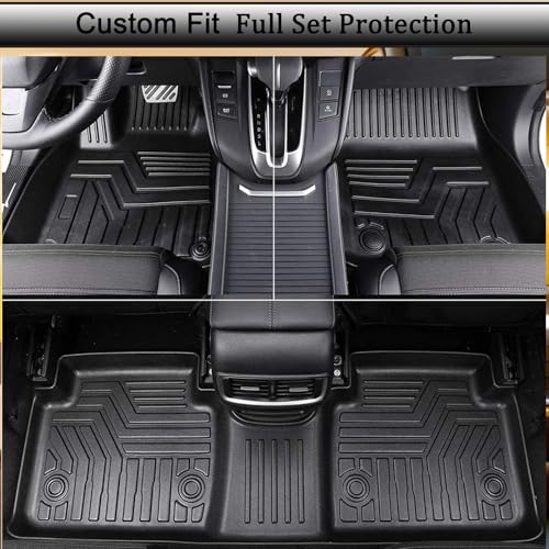All Weather TPE Floor Mats＆Cargo Liners Custom (4 Count)